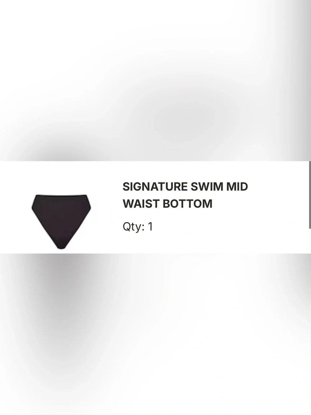 SKIMS Signature Swim Mid Waist Bottom in Black